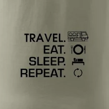 Eat sleep travel - Van