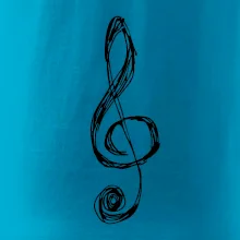 Husľový kľúč kreslený