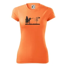 Disc golf - žena čierny obrázok