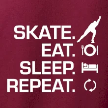 Eat sleep skate - ľadové korčuľovanie
