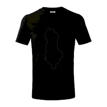 Albánsko obrys mapa