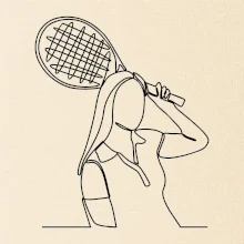 Tenistka jedným ťahom