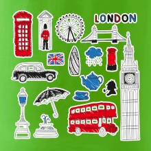 Velká Británie - kreslené ikonky