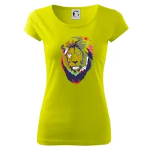 Hlava leva kreslená jednoduchá