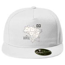 Brazília mapa s názvami regiónov