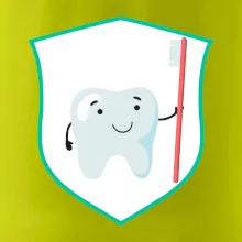 Zúbok na prsníku - zubná kefka