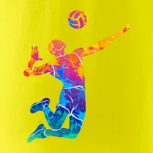 Volejbalista splash s loptou