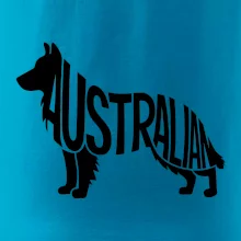 Austrálsky Ovčiak - nápis v tele