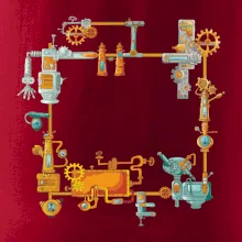 Steampunk farebná zostava Steampunk farebná zostava