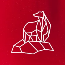 Geometria ľadový medveď na ľade