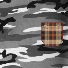 Flanelové triko hnědé