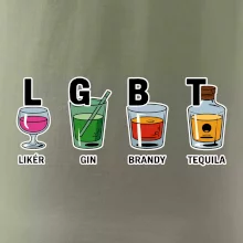 LGBT -  Likér, Gin, Brandy, Tequila