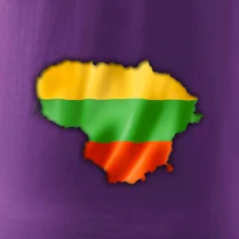 Litva vlajka mapa