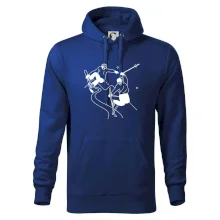 Lyžovanie - kreslené obrázok