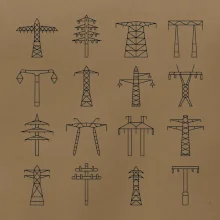 Typy stožiarov vysokého napätia