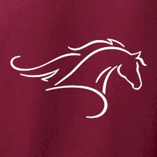 Kôň - bežiaci silueta hlavy