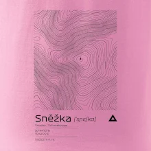 Snežka - vrstevnice v obdĺžniku