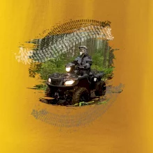 ATV štvorkolka v lese ATV štvorkolka v lese
