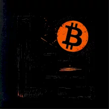 Hodl velký nápis a logo BTC