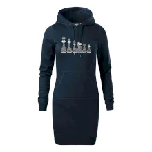 Šachové figúrky v rade - kreslené