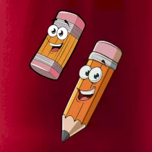 Parové tričko - Ceruzka a guma