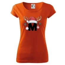 Vianočné rodinné tričká - písmeno a čiapka