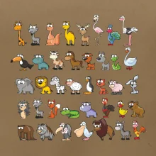 Tričko plné zvieratiek