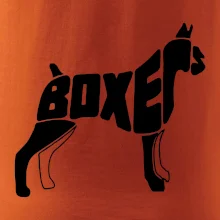 Boxer nápis v tele Boxer nápis v tele
