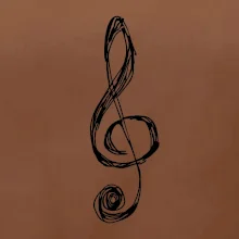 Husľový kľúč kreslený Husľový kľúč kreslený