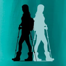 Nordic walking figúry - žena