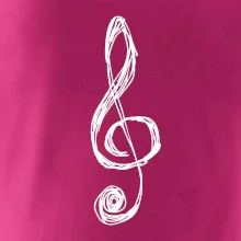 Husľový kľúč kreslený Husľový kľúč kreslený