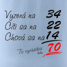 Vyzerá, cíti sa, chová sa - 70 rokov Vyzerá, cíti sa, chová sa - 70 rokov