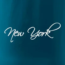 New York nápis písacím