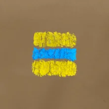 Turistická Cyklo značka - žlto modrá