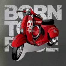 Scooter born to ride red