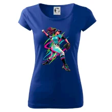 Baseballová nadhazovačka neonový pop art