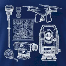 Geodet teodolit dron