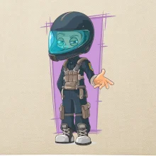 Vesmírny vojak fialový