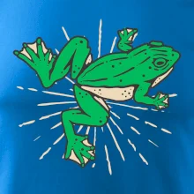 Žaba zelená kreslená