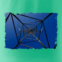 Stožiar vysokého napätia zospodu