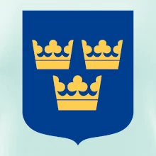 Švédsky znak tri korunky na prsník