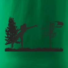 Disc golf - žena čierny obrázok Disc golf - žena čierny obrázok