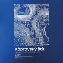 Kôprovský štít - vrstevnice v obdĺžniku