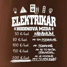 Hodinová mzda elektrikár