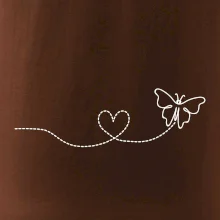 Dráha letu motýľa - srdce