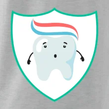 Zúbok na prsníku - zubná pasta