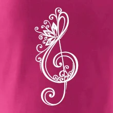 Husľový kľúč kvety