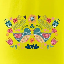 Folklór - dva farebné vtáčiky