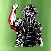 Baseballový rozhodčí signalizuje strike