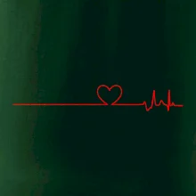 Poker EKG srdce červené Poker EKG srdce červené